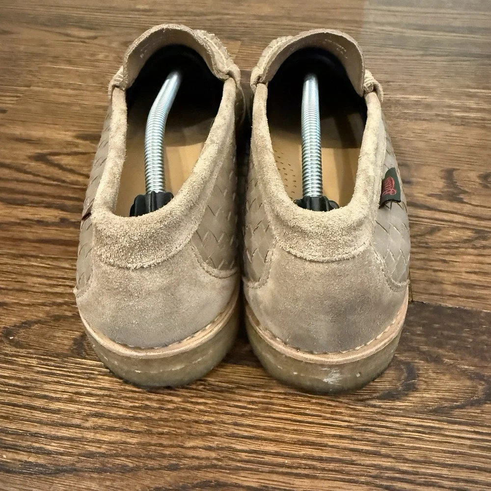 GH Bass Loafers Mens 8.5D Taupe Larson Woven Crepe Weejuns Penny‎ Shoes